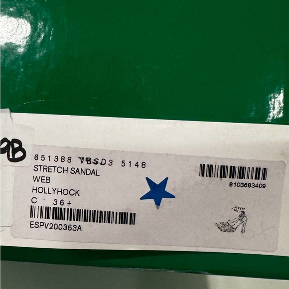 Brand New BOTTEGA VENETA Pink Hollyhock Stretch Web Lace-Up Heels Sandals 36.5 - Picture 9 of 9